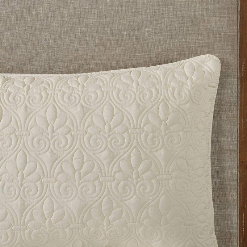 Madison Park Quebec 3 Piece Split Corner Pleated Quilted Bedspread
