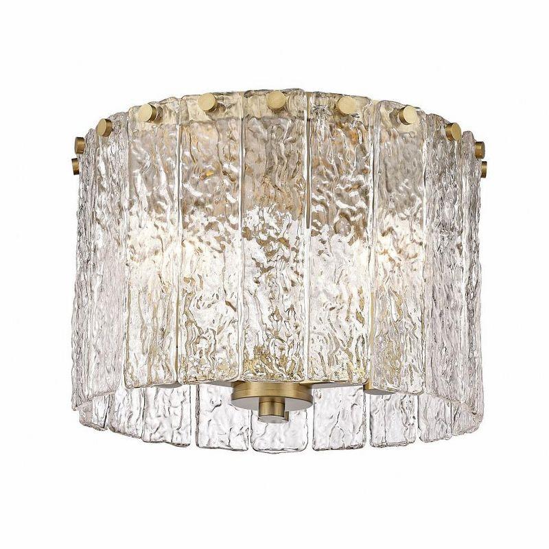 Z-Lite Glacier 3 - Light Flush Mount in  Modern Gold