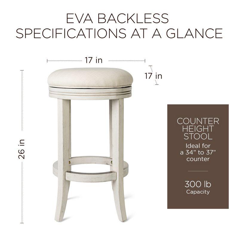 Maven Lane Maven Lane Eva Stool with Fabric Upholstery