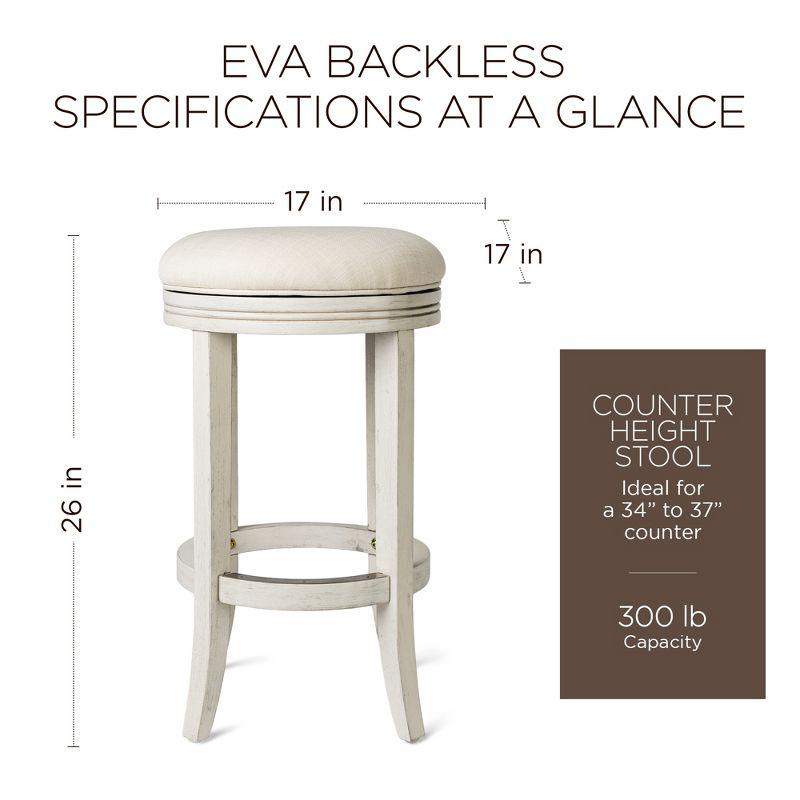 Maven Lane Eva Bar Stool with Fabric Upholstery