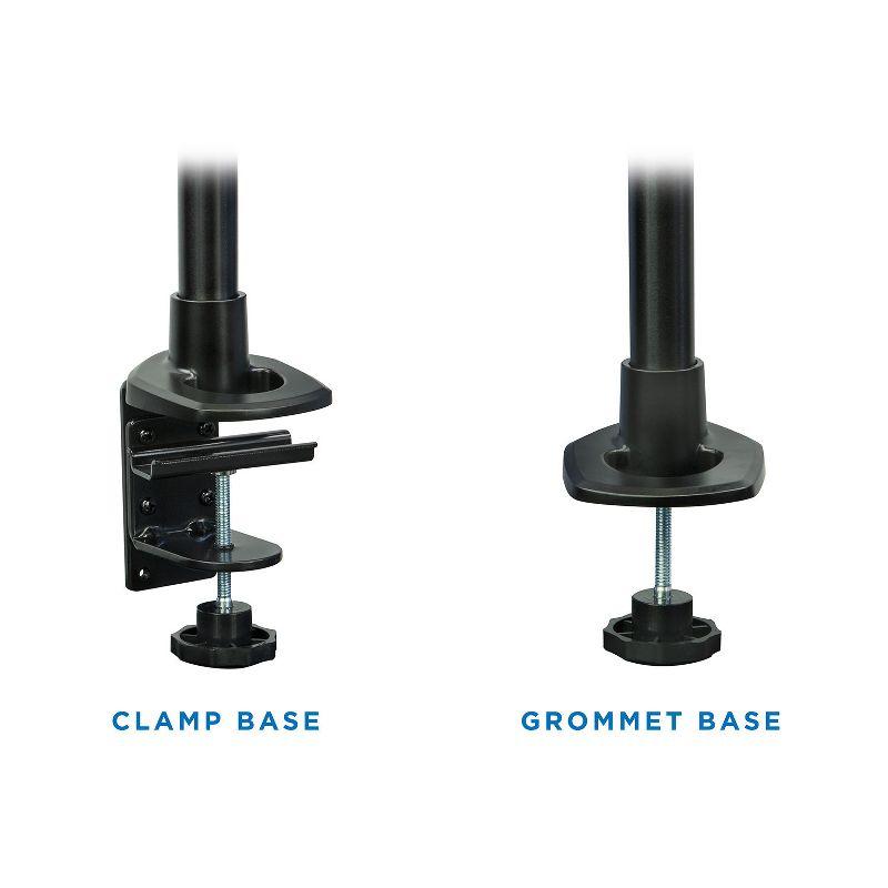 Mount-It! Full Motion Adjustable Single Computer Monitor Desk Clamp Mount Up to 32" Black