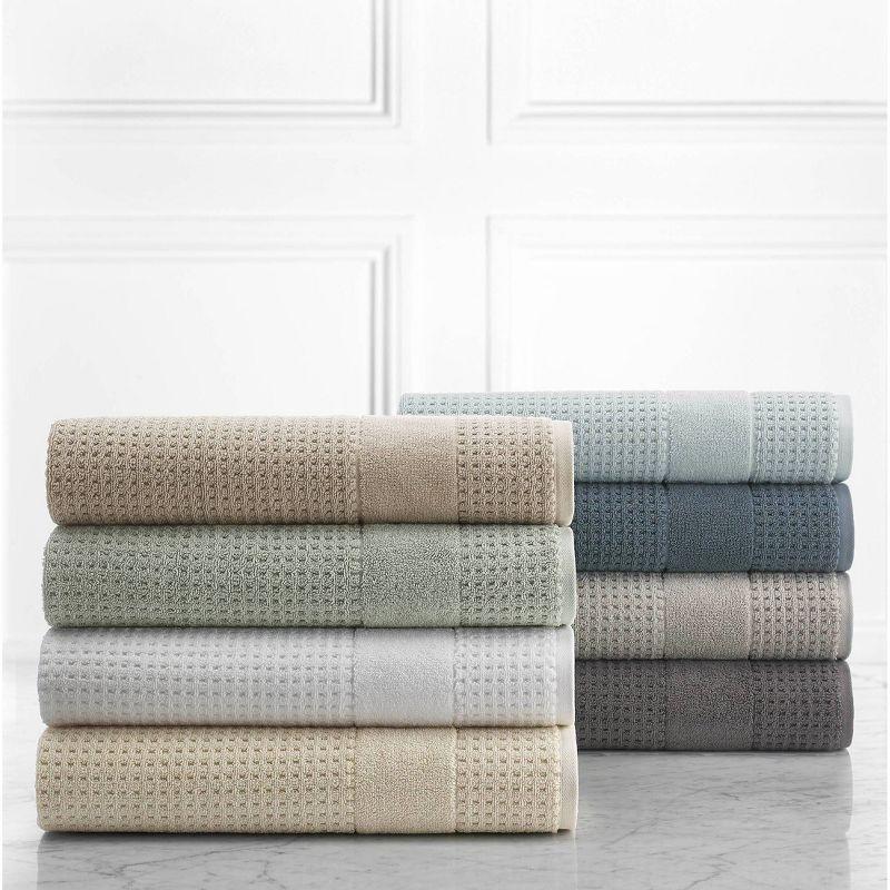 6pc Checkered Bath Towel Set - Cassadecor