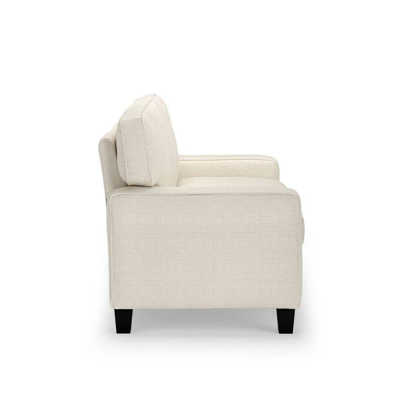 Serta Palisades 61" Track Arm Sofa, Easy Care Fabric, Soft Pillow Back, Pocket Coil Seat Cushions
