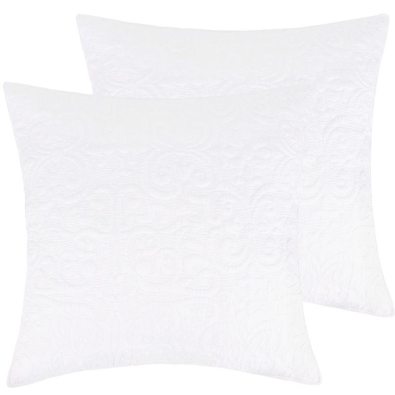 Sherbourne White Cotton Euro Sham Set of 2