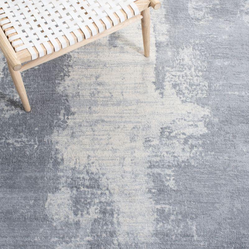 Steelside™ Adilene Abstract Light Gray/Ivory Area Rug