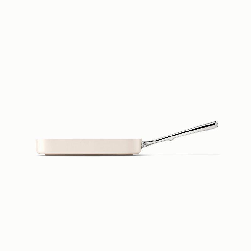 Caraway Home 11.02" Nonstick Square Grill Fry Pan Cream