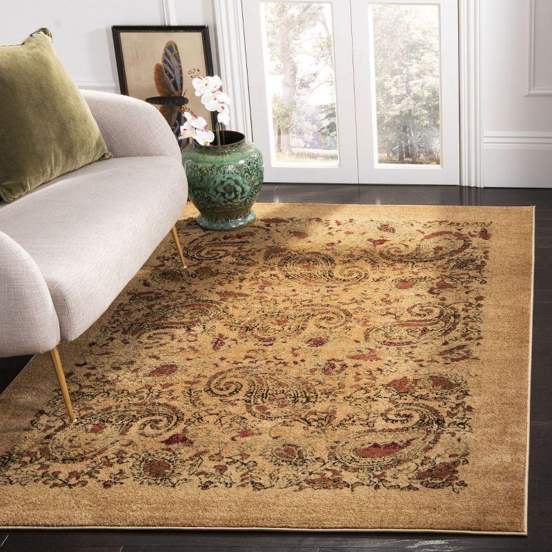 Lyndhurst LNH224 Power Loomed Area Rug - Beige/Multi - 6'x9' - Safavieh