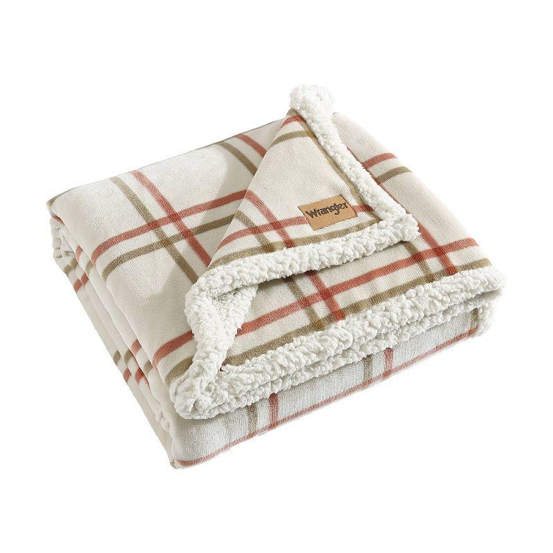 Wrangler Printed Plush Fleece Throw Blankets