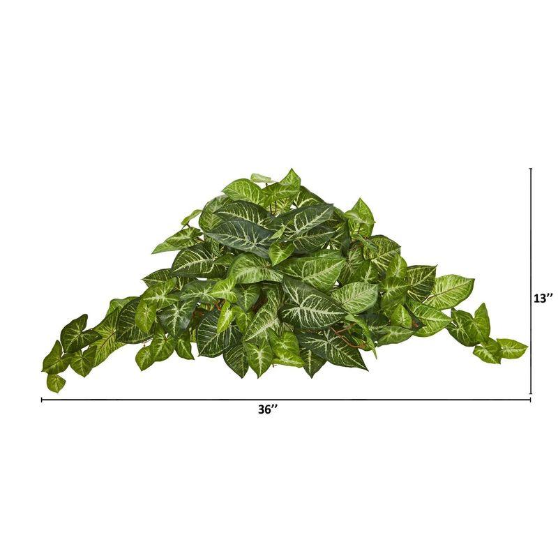 Nearly Natural 36-inch Green Nephthytis Artificial Ledge Plant