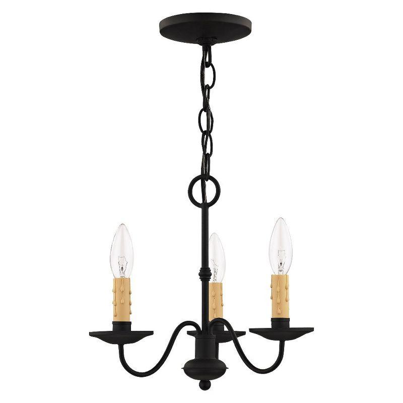 Livex Lighting Heritage 3 - Light Chandelier in  Black