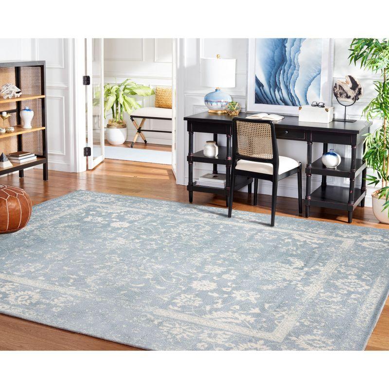 Adirondack ADR109 Non-Shedding Power Loomed Indoor Area Rug - Slate/Ivory - 10'x14' - Safavieh