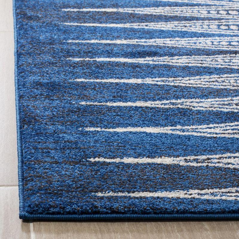 Evoke EVK226 Power Loomed Indoor Area Rug - Royal/Ivory - 6'7"x9' - Safavieh