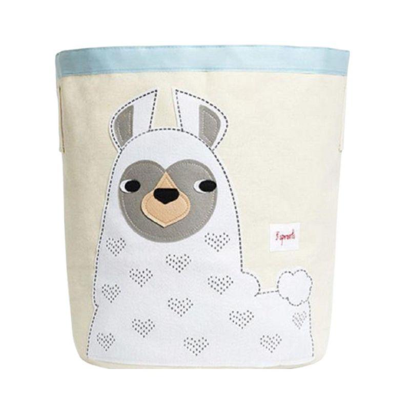 3 Sprouts 3 Sprouts - Canvas Storage Bin - Laundry and Toy Basket for Baby and Kids - Llama