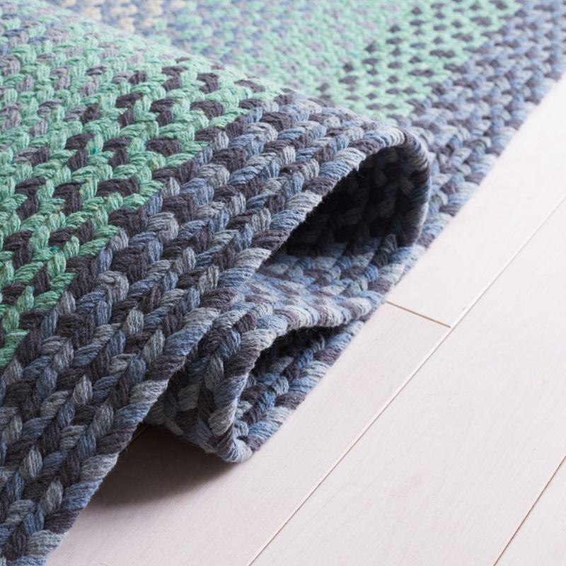 Braided BRD651 Flat Weave Indoor Area Rug - Grey/Green - 5'x8' - Safavieh