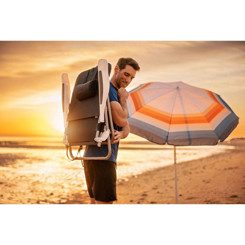 Picnic Time 5.5' Tilt Beach Umbrella with Carry Bag