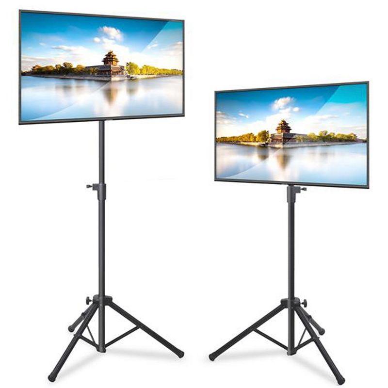 Pyle 32" Portable TV Stand - Height Adjustable Foldable Tripod