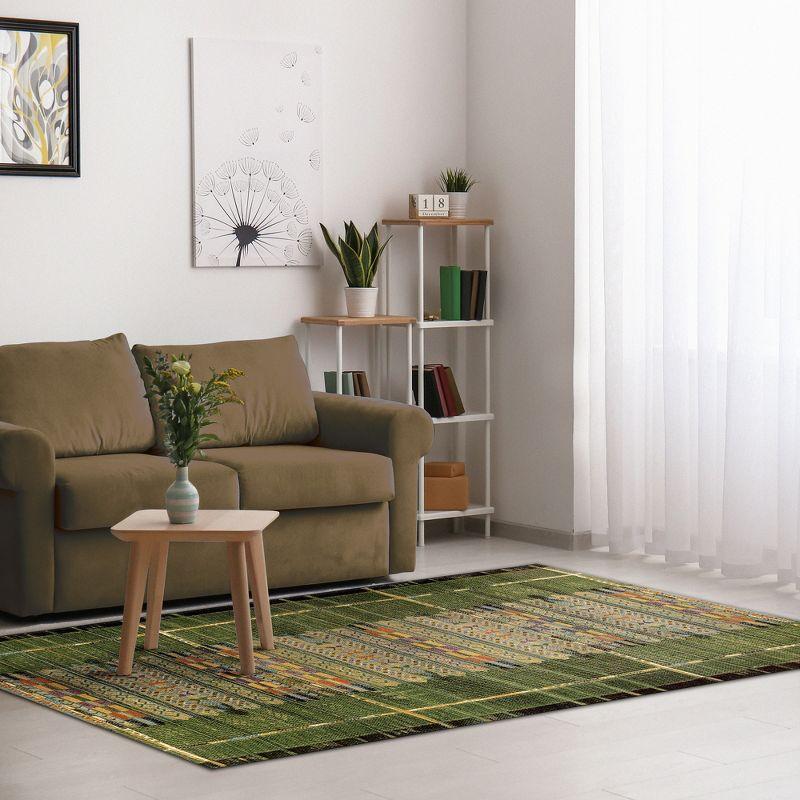 Liora Manne Marina Stripe Indoor/Outdoor Rug Green 3'3" x 4'11"