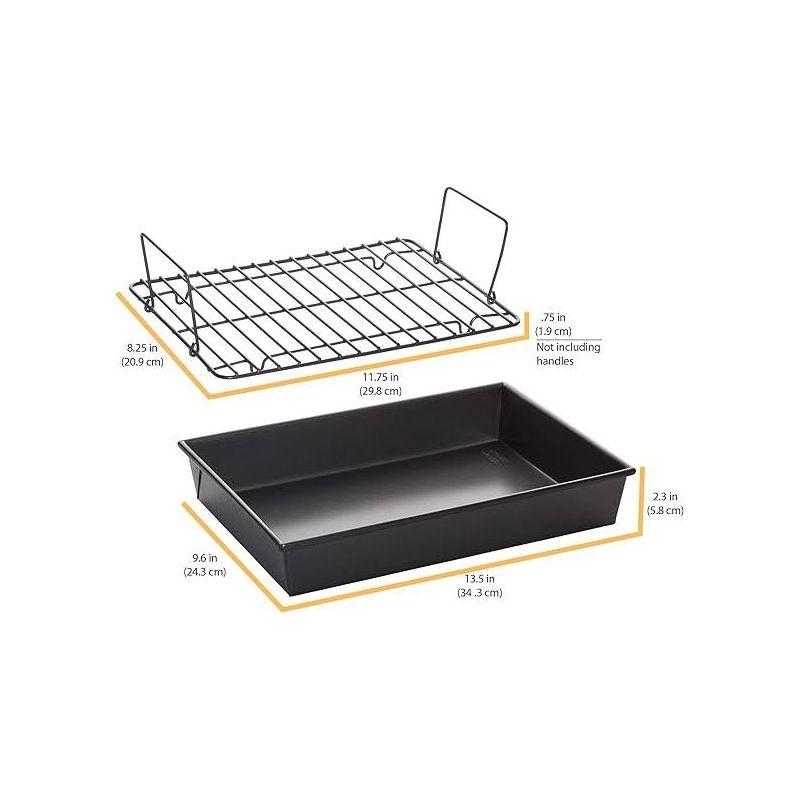 Chicago Metallic Chicago Metallic Professional 13-Inch Non-Stick Roast Pan With Rack