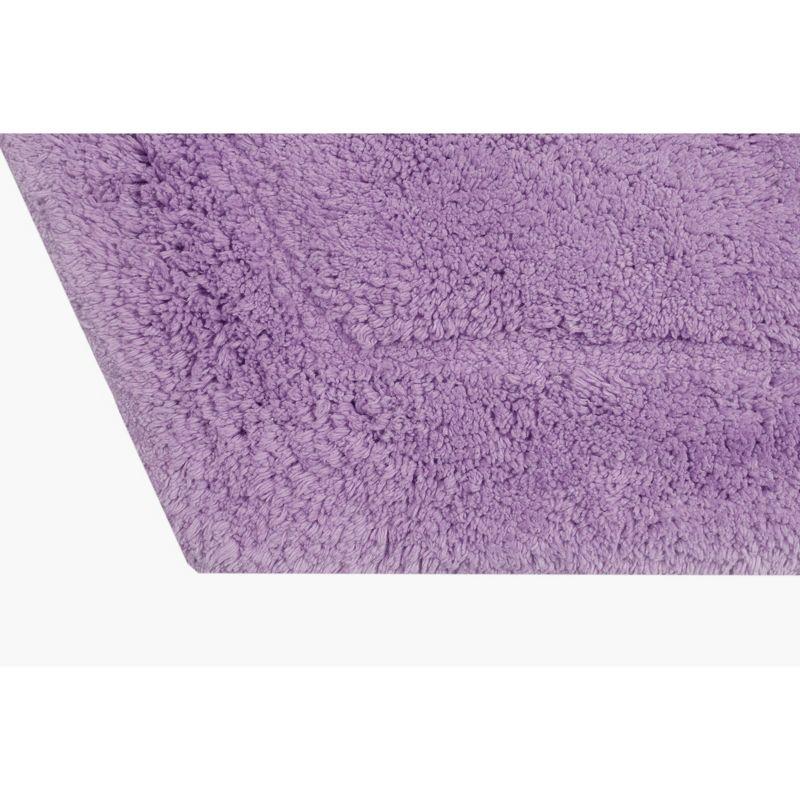 Waterford Collection Purple Cotton Tufted Bath Rug