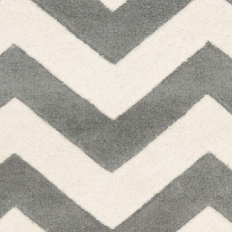 Chatham CHT715 Tufted Indoor Runner Rug - Dark Grey/Ivory - 2'3"x13' - Safavieh