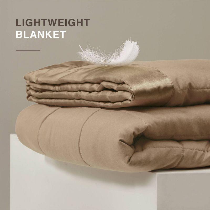 Madison Park Lightweight Down Alternative Blanket with Satin Trim