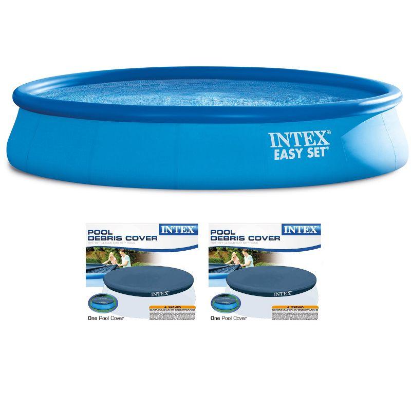 Intex Plastic Round Inflatable Pool 30'' H x 180'' W x 180'' L , with Pump Included