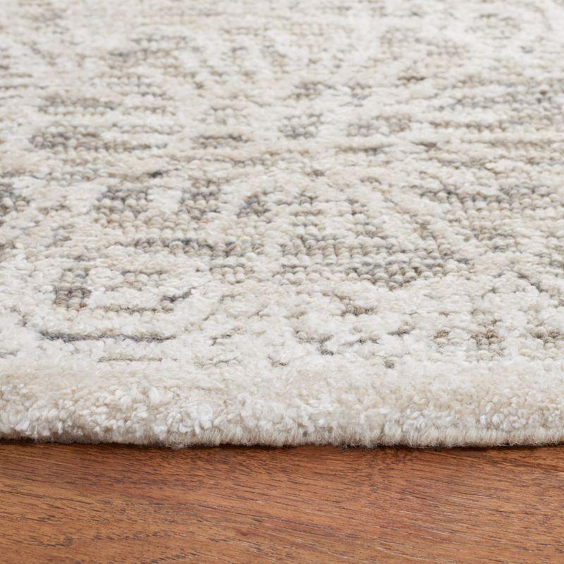 Precious PRE306 Hand Tufted Indoor Area Rug - 6'x6' - Grey/Ivory - Safavieh