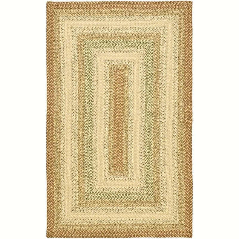 Braided BRD303 Hand Woven Area Rug - Rust/Multi - 5'x8' - Safavieh.