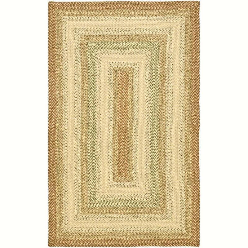 Ivory Elegance 30'' Braided Synthetic Reversible Runner Rug