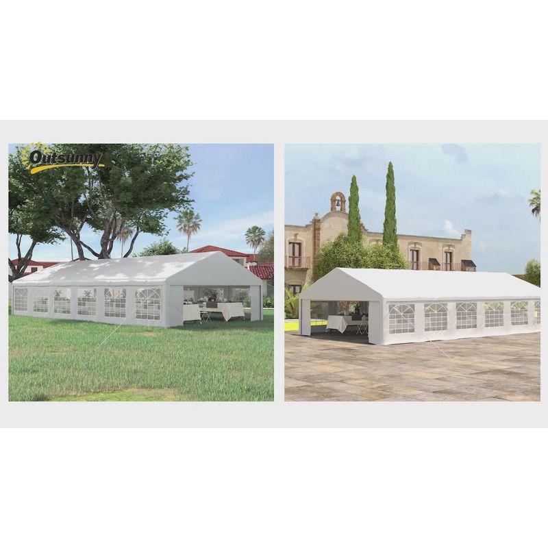 Outsunny 39 Ft. W x 23 Ft. D Steel Canopy