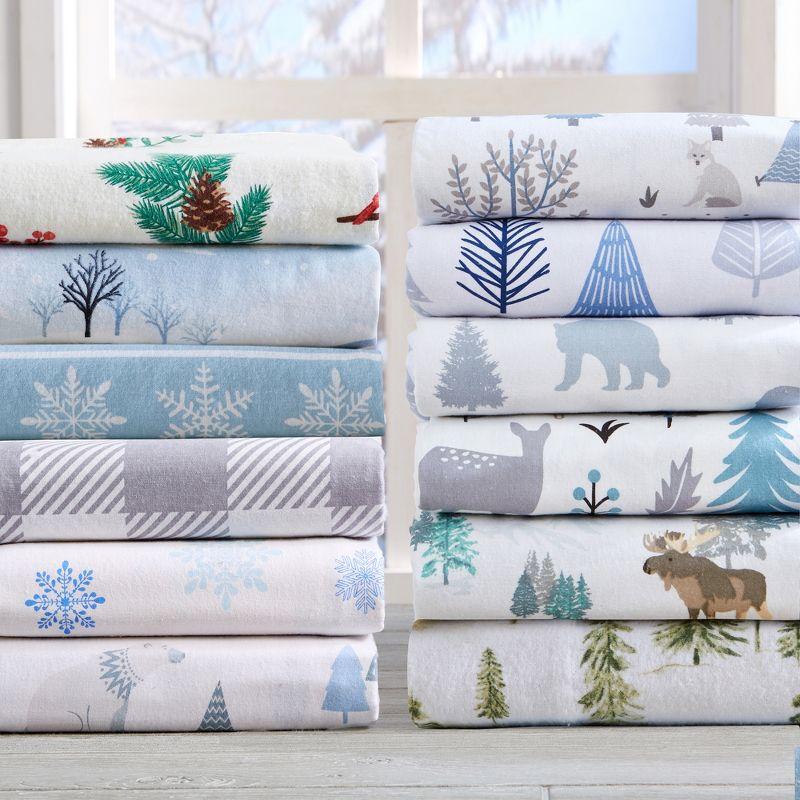 Market & Place Alpine Cotton Flannel Printed Sheet Set