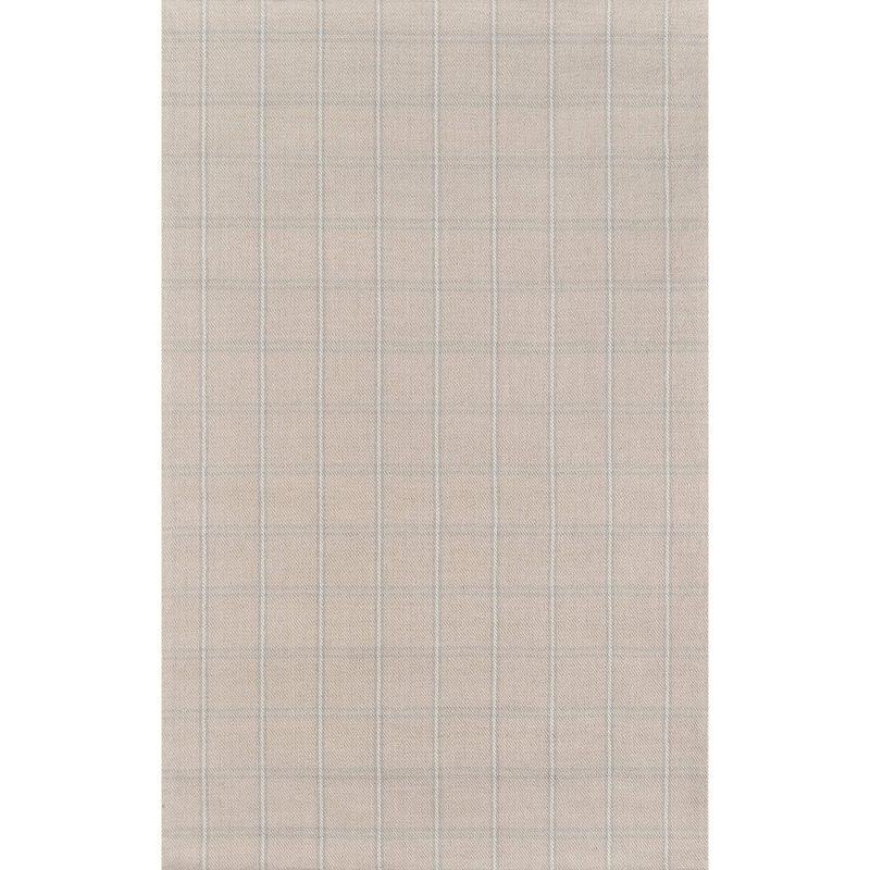 Beige Handwoven Wool 8' x 10' Rectangular Area Rug