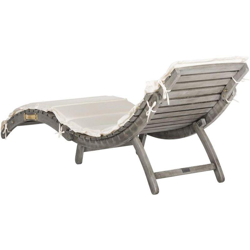 Contemporary Gray Acacia 3-Piece Outdoor Lounge Set