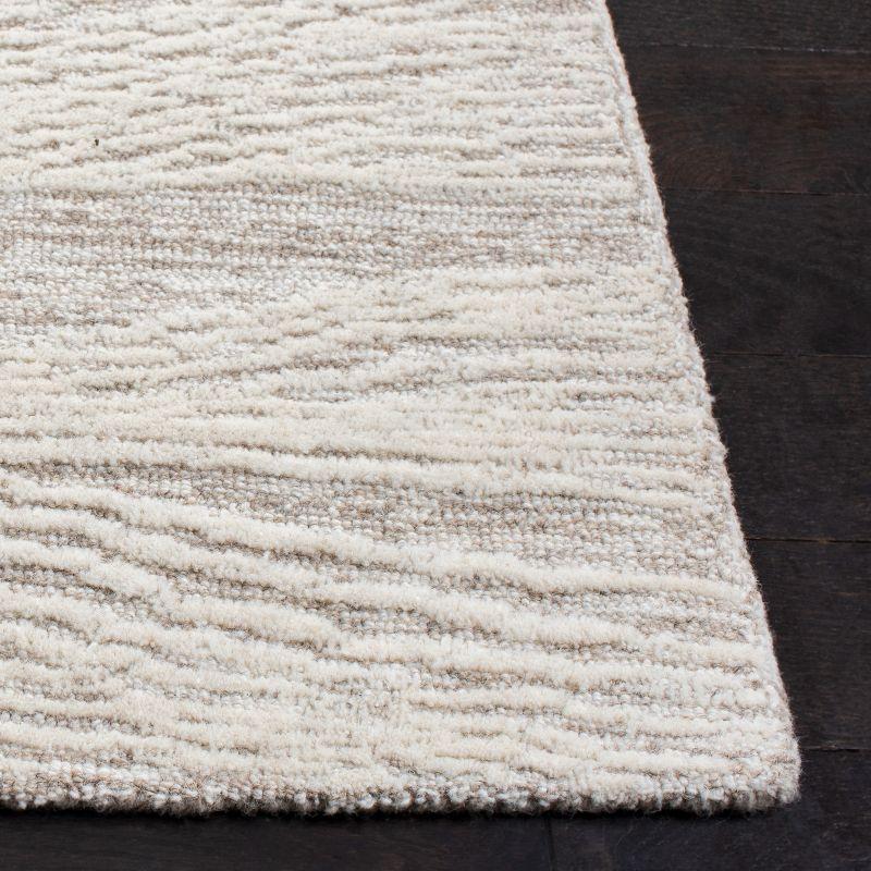 Natural Ivory Hand-Tufted Wool 8' x 10' Area Rug