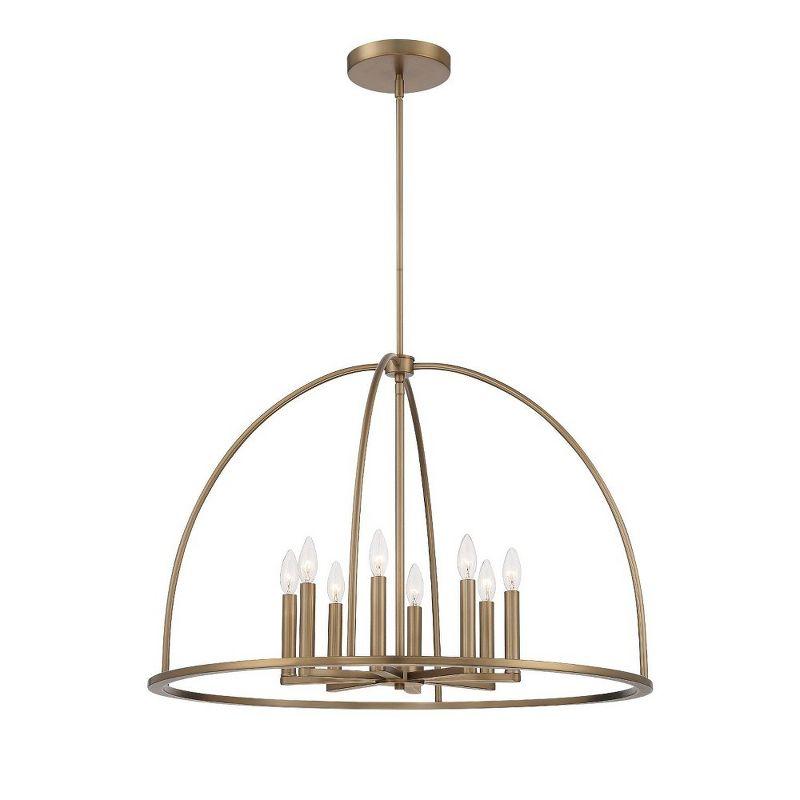 Crystorama Lighting Abbott 8 - Light Chandelier in  Vibrant Gold