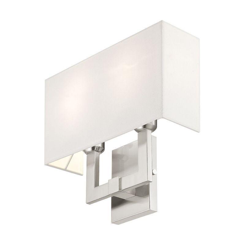 Livex Lighting Hollborn 2 - Light Wall Light in  Brushed Nickel