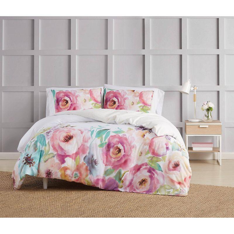 Christian Siriano Spring Flowers Duvet Cover Set