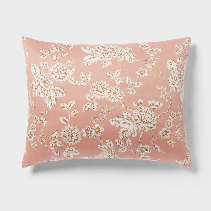 Floral Print Duvet and Sham Set Light Pink - Threshold™