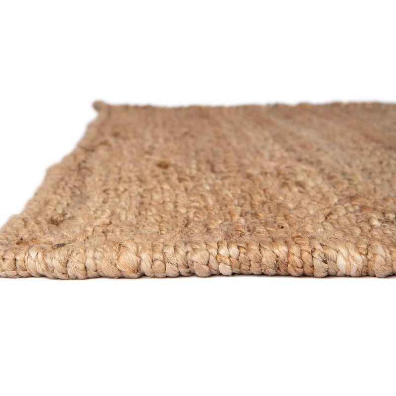 Unique Loom Chunky Jute Amanda Solid Indoor Woven Area Rug