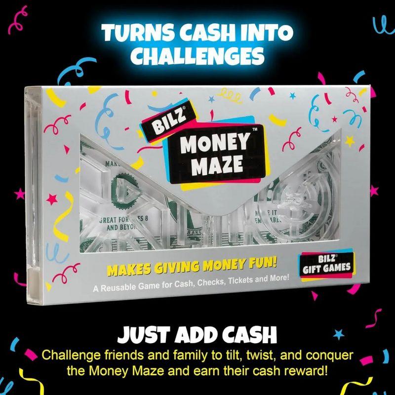 BILZ Money Puzzle E-Lope - Brain Teasing Maze for Cash or Tickets - Fun Way to Give Gifts - Reusable Puzzle for Kids, Adults and All Ages