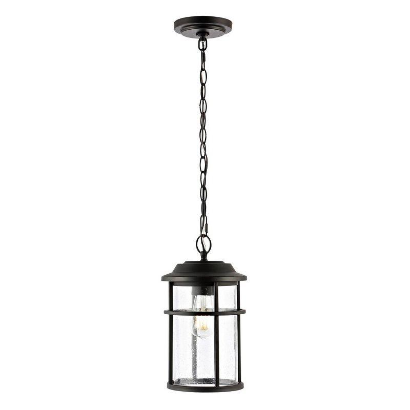 Cianna Outdoor Pendant Lighting - Matte Black - Safavieh.