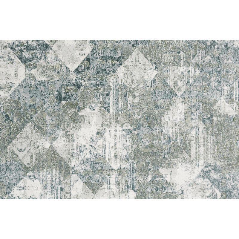 Atwell Transitional Abstract Green/Ivory Area Rug