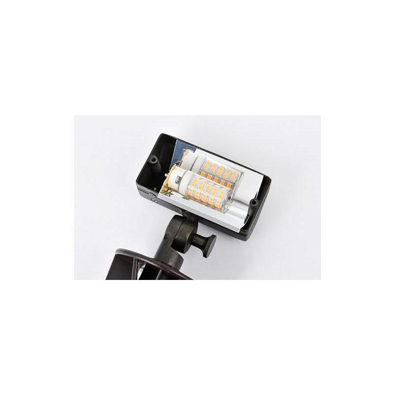 Elegant Lighting FLOOD LIGHT W2in D4in H6in ANTIQUE BRASS INCLUDES STAKE G4 HALOGEN 35W(LIGHT SOURCE NOT INCLUDED)