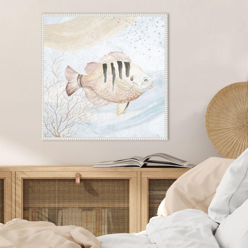 Amanti Art Ocean Oasis Waves Tropical Fish II by Patricia Pinto Framed Canvas Wall Art