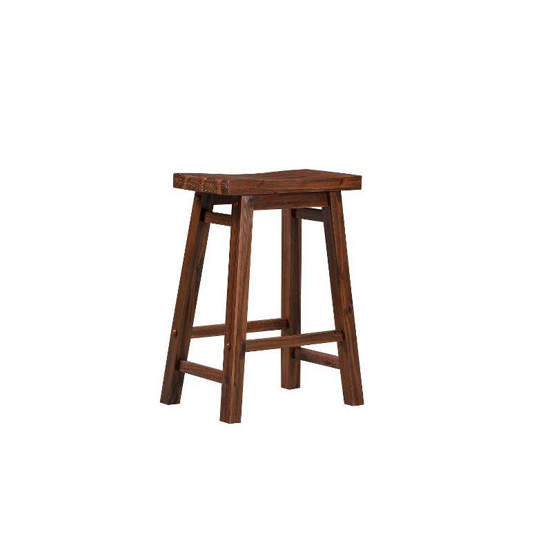 24" Sonoma Saddle Counter Height Barstool - Boraam