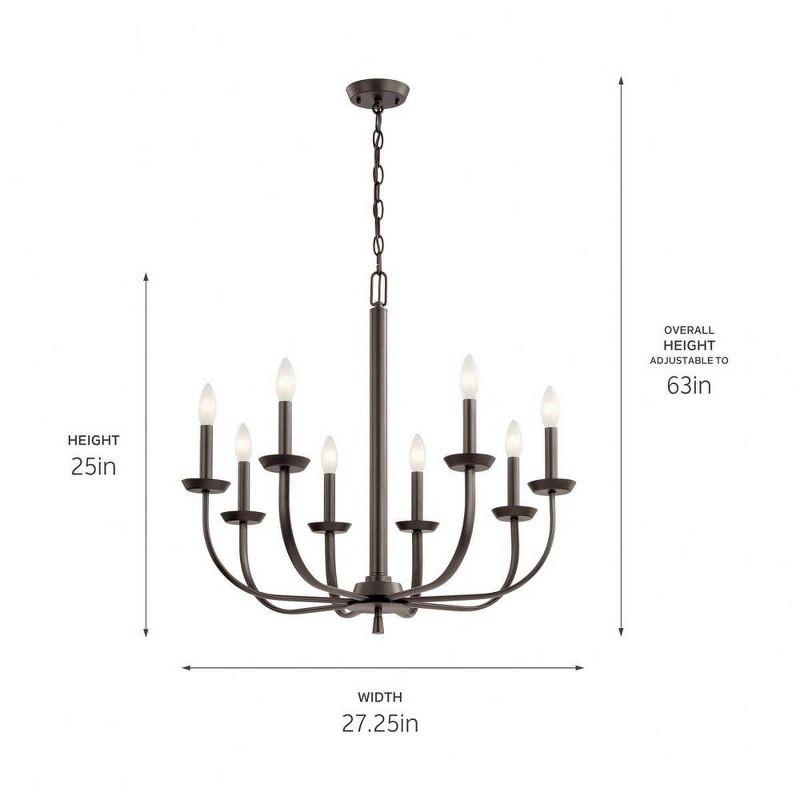 Kennewick™ 9 Light Chandelier Brushed Nickel