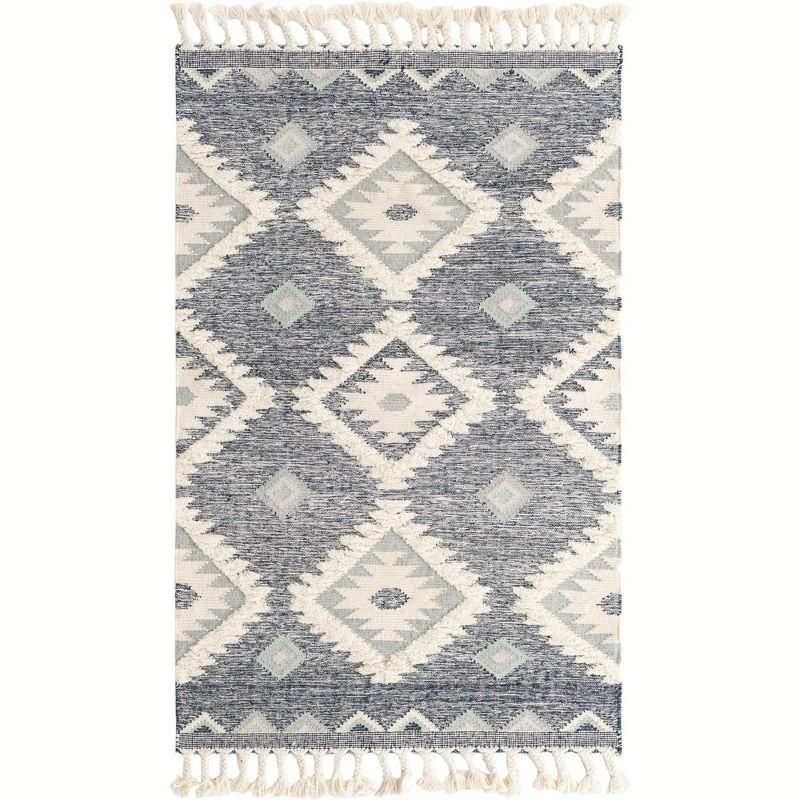 Unique Loom 5' 1 x 8' 0 Mesa Papago Dark Blue Area Rug
