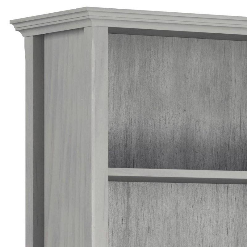Simpli Home Amherst 30"W Solid Wood 5 Shelf Bookcase with Adjustable Shelves