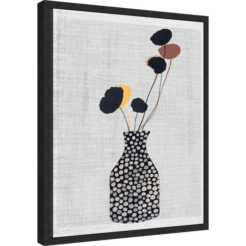 Amanti Art Decorated Vase with Plant II by Melissa Wang Canvas Wall Art Print Framed 16 x 20-in.