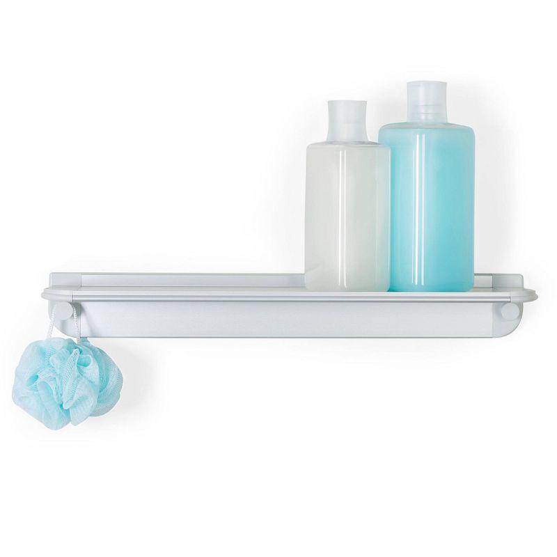 Glide Rust Proof Aluminum Wall Mount Shower Shelf